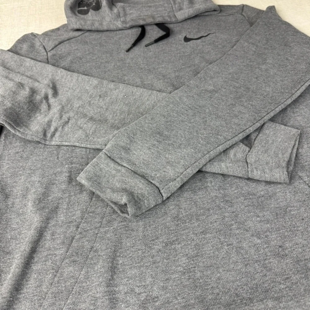 Nike Hoodie Women Large Gray Good Barry's Bootcamp Dri-FIT Pullover Sweatshirt